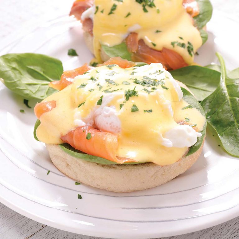 Ocean Blue Smoked Salmon and Eggs Benedict Ocean Blue
