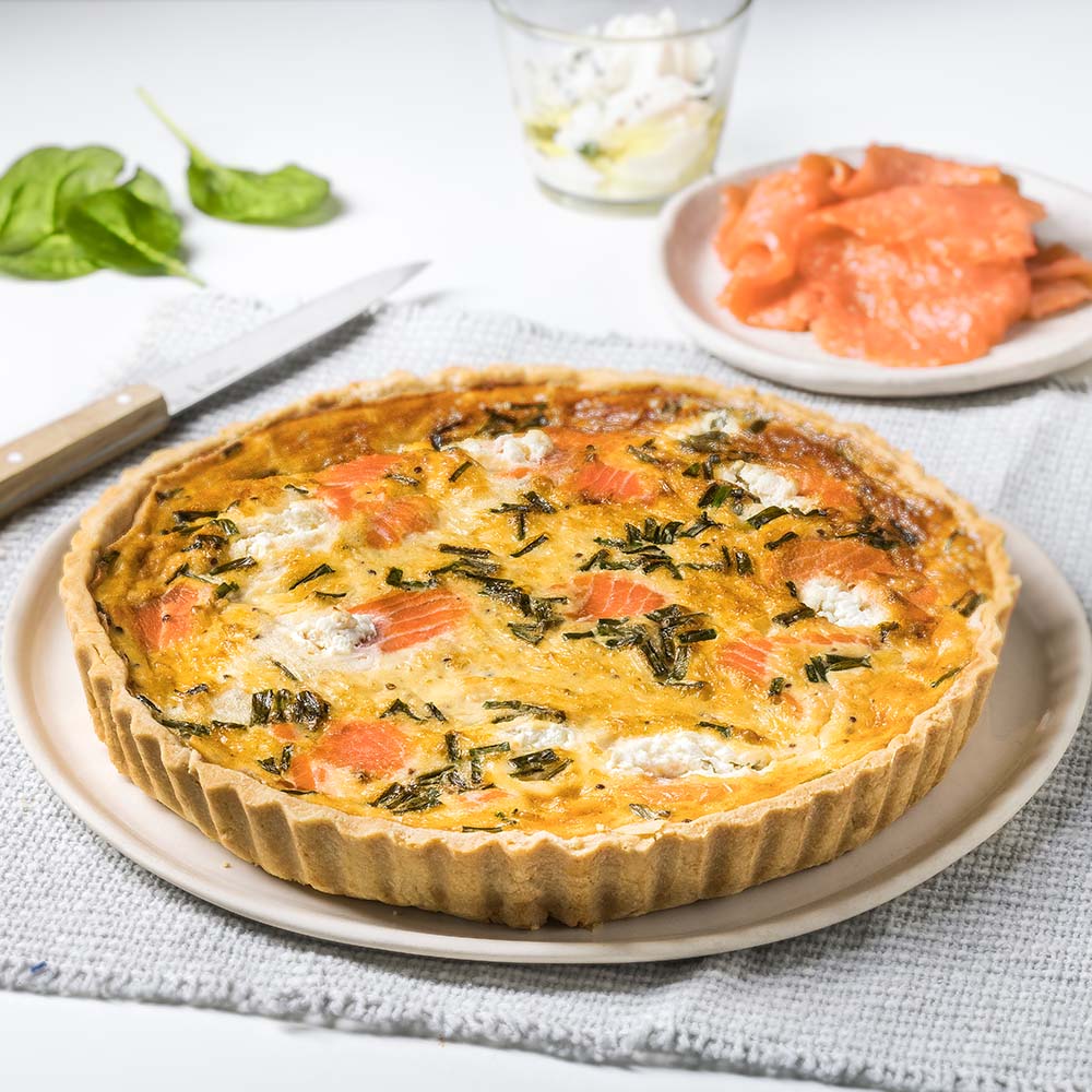 Ocean Blue Smoked Ocean Trout & Persian Feta Tart Ocean Blue